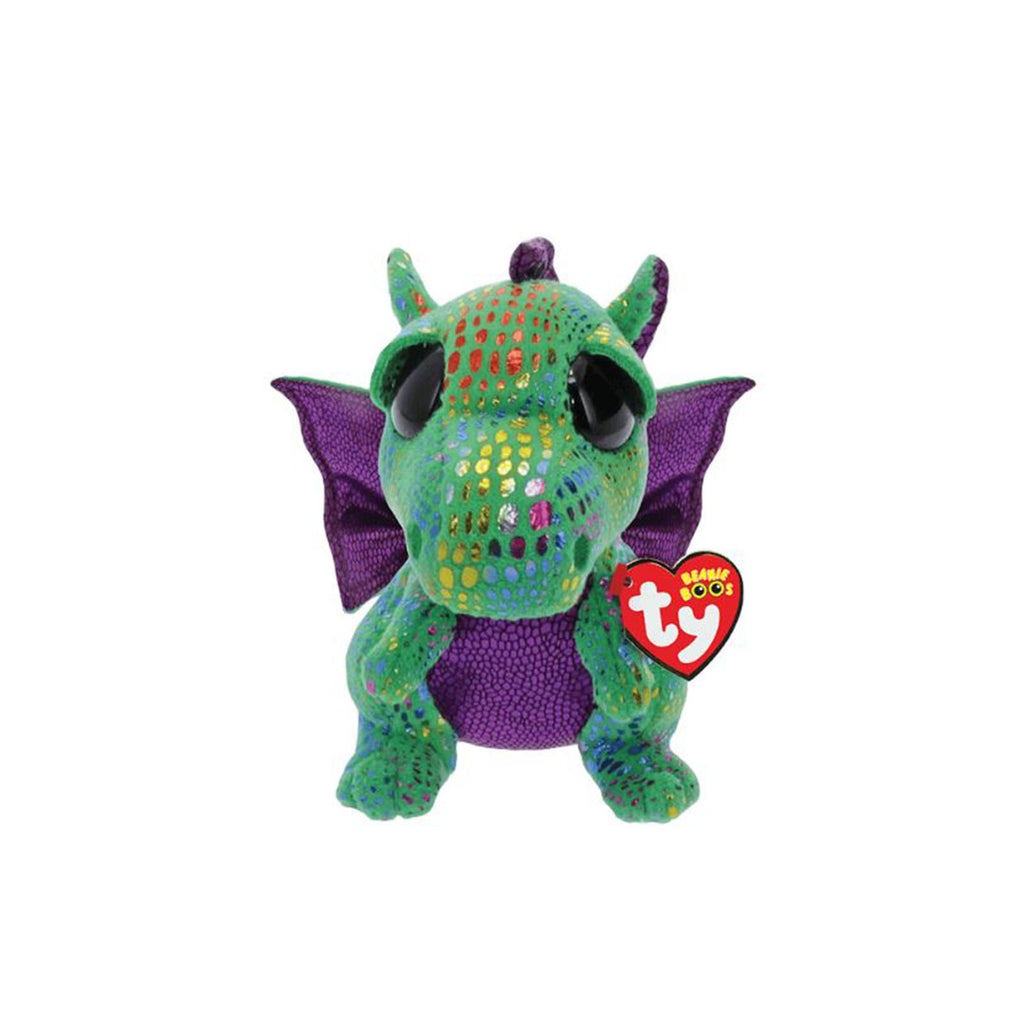 Ty Cinder Green Dragon 8 Inch Plush Figure