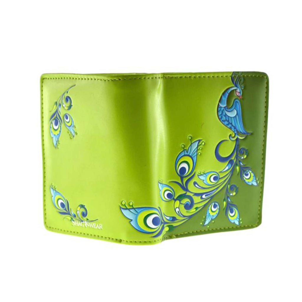 Shagwear Two Tone Peacock Small Lime Zipper Wallet - Radar Toys