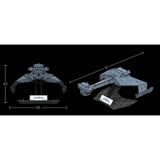 Qraftworks Star Trek Klingon D7 Battlecruiser Building Set - Radar Toys