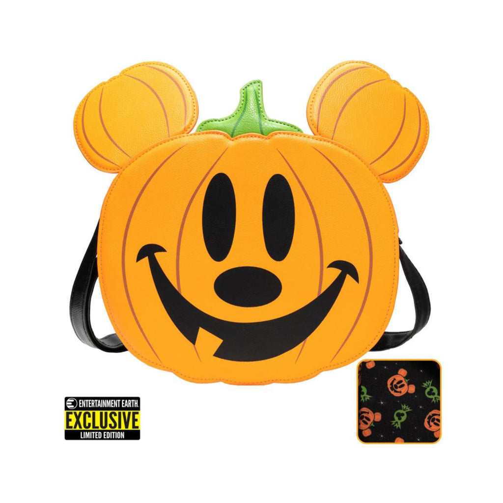 Loungefly Mickey Mouse Jack-O-Lantern Crossbody Cosplay Mini Backpack Exclusive
