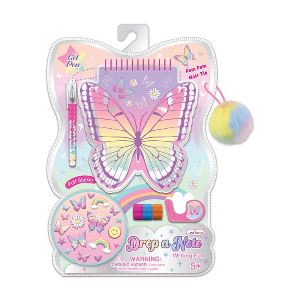 Hot Focus Tie Dye Butterfly Drop A Note Writing Set - Radar Toys