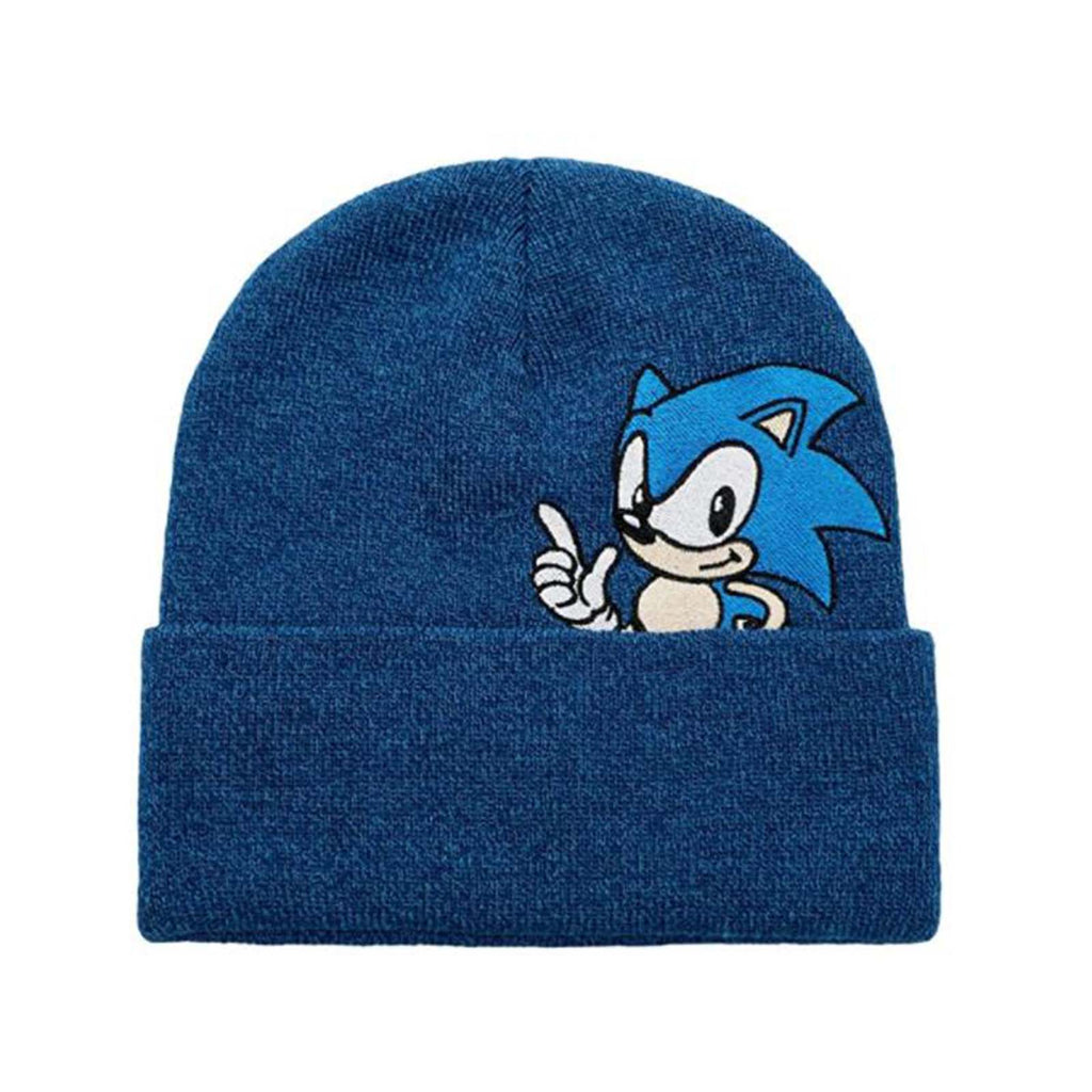 Bioworld Sonic The Hedgehog Blue Acrylic Knit Beanie Hat
