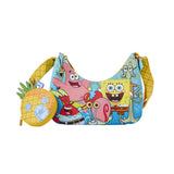 Loungefly Nickelodeon SpongeBob SquarePants Group Shot Crossbody Bag Purse - Radar Toys