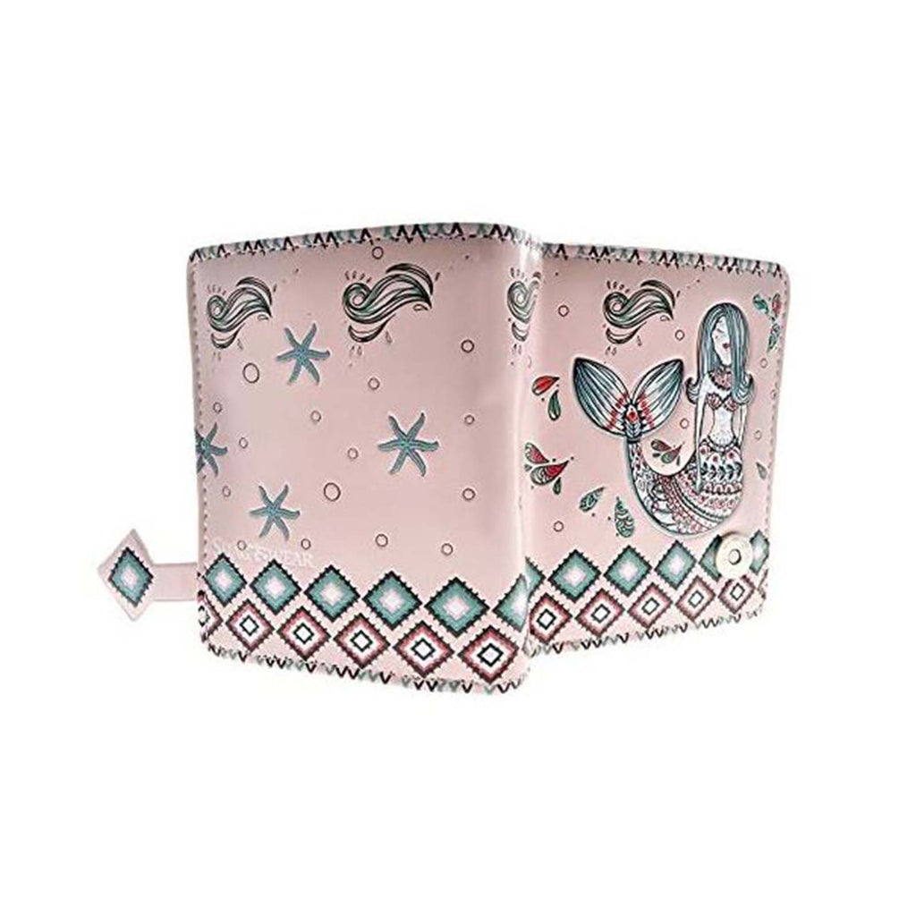 Shagwear Mermaid Garden Small Pink Zipper Wallet - Radar Toys