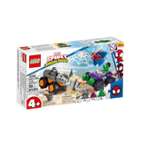 LEGO® Marvel Spidey Amazing Friends Hulk Vs Rhino Truck Showdown Building Set 10782 - Radar Toys
