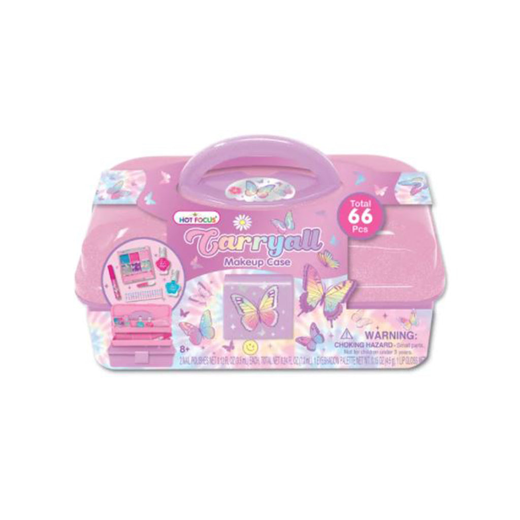 Hot Focus Carryall Makeup Case Tie Dye Butterfly Set