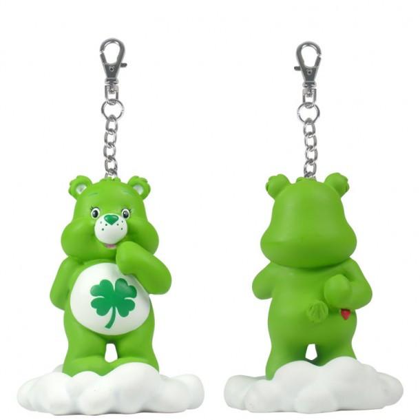 Care Bears Share a Bear Series 2 Green Good Luck Bear on Cloud Keychain