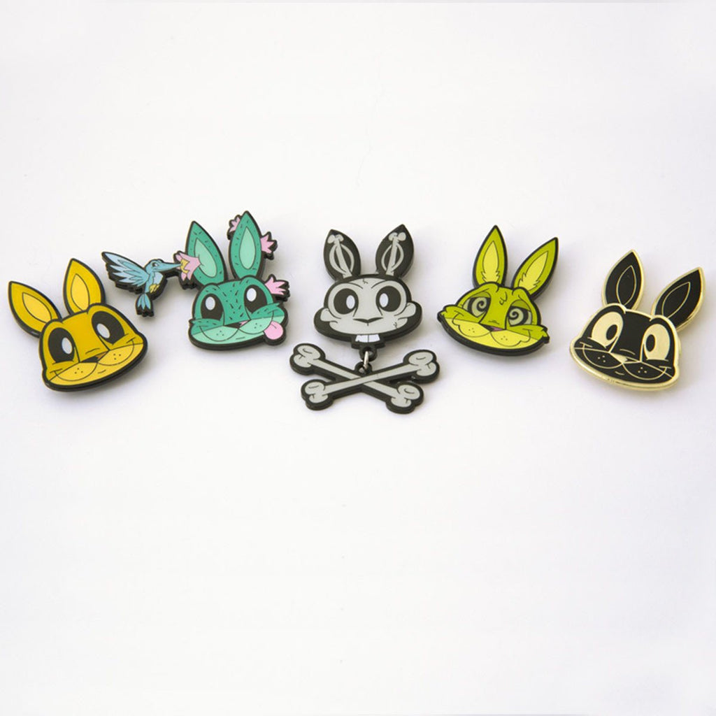 Chaos Bunnies Pin Collection Set Of 5 Pins