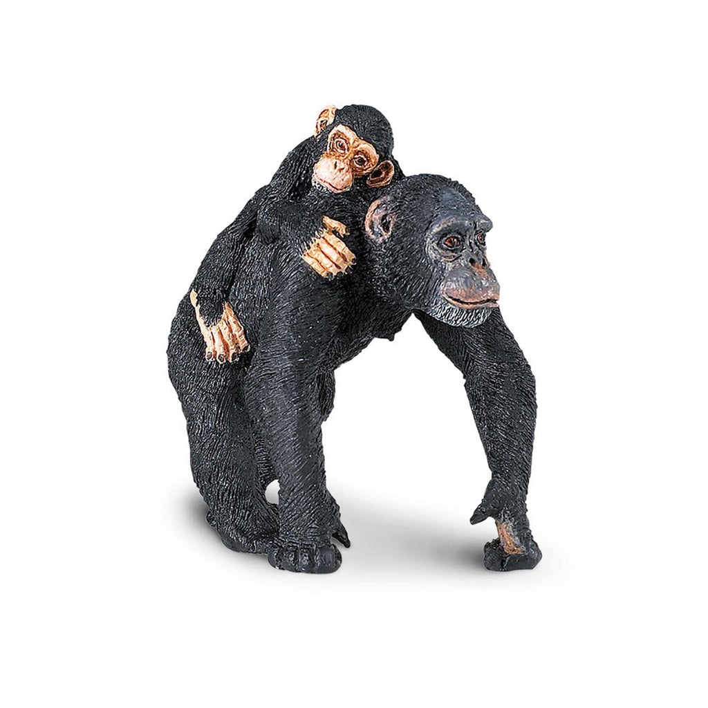 Chimpanzee With Baby Wild Safari Animal Figure Safari Ltd - Radar Toys