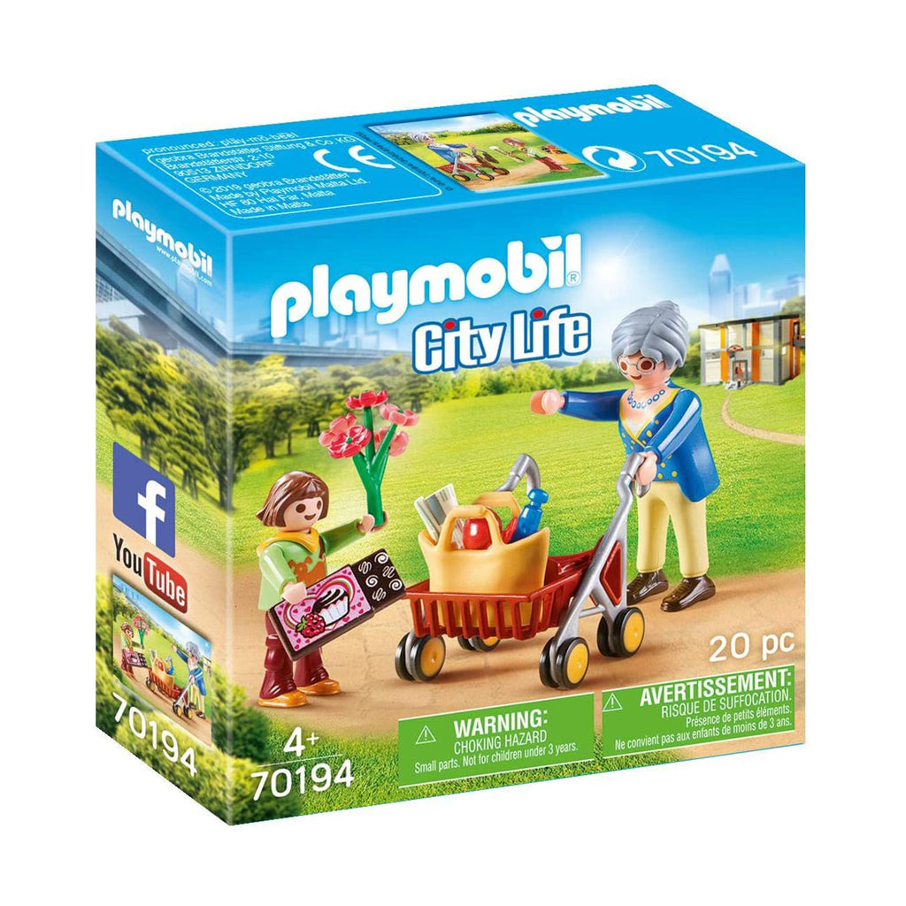 Playmobil City Life Grandmother With Child Building Set 70194