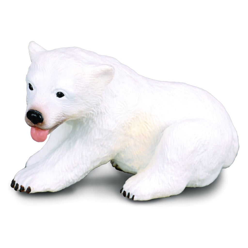 CollectA Polar Bear Cub Sitting Animal Figure 88216 - Radar Toys