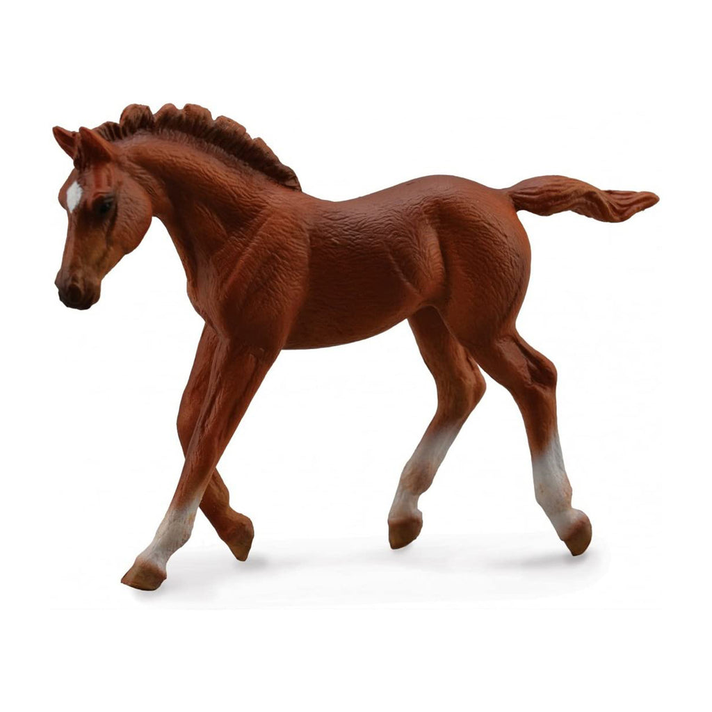 CollectA ThoroughBred Foal Walking Chestnut Animal Figure 88670