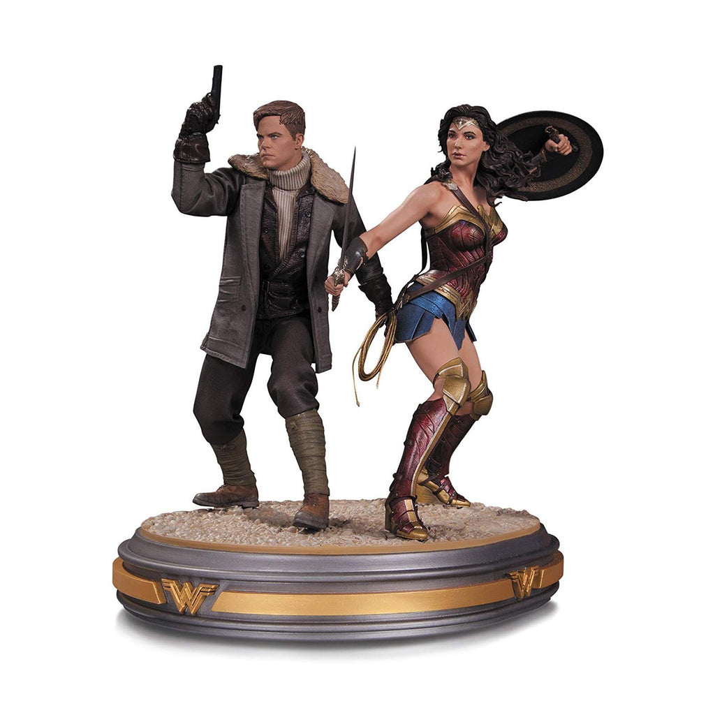 DC Collectibles Wonder Woman And Steve Trevor 13 Inch Statue