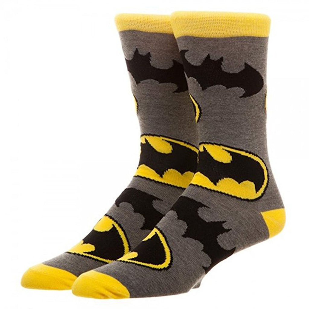 DC Comics Batman All Over Print 1 Pair Of Crew Socks