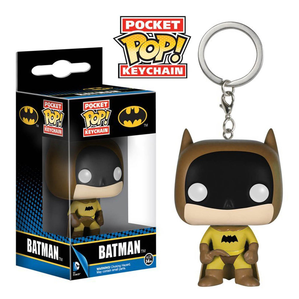 DC Comics Batman Pocket POP Batman Brown Vinyl Figure Keychain