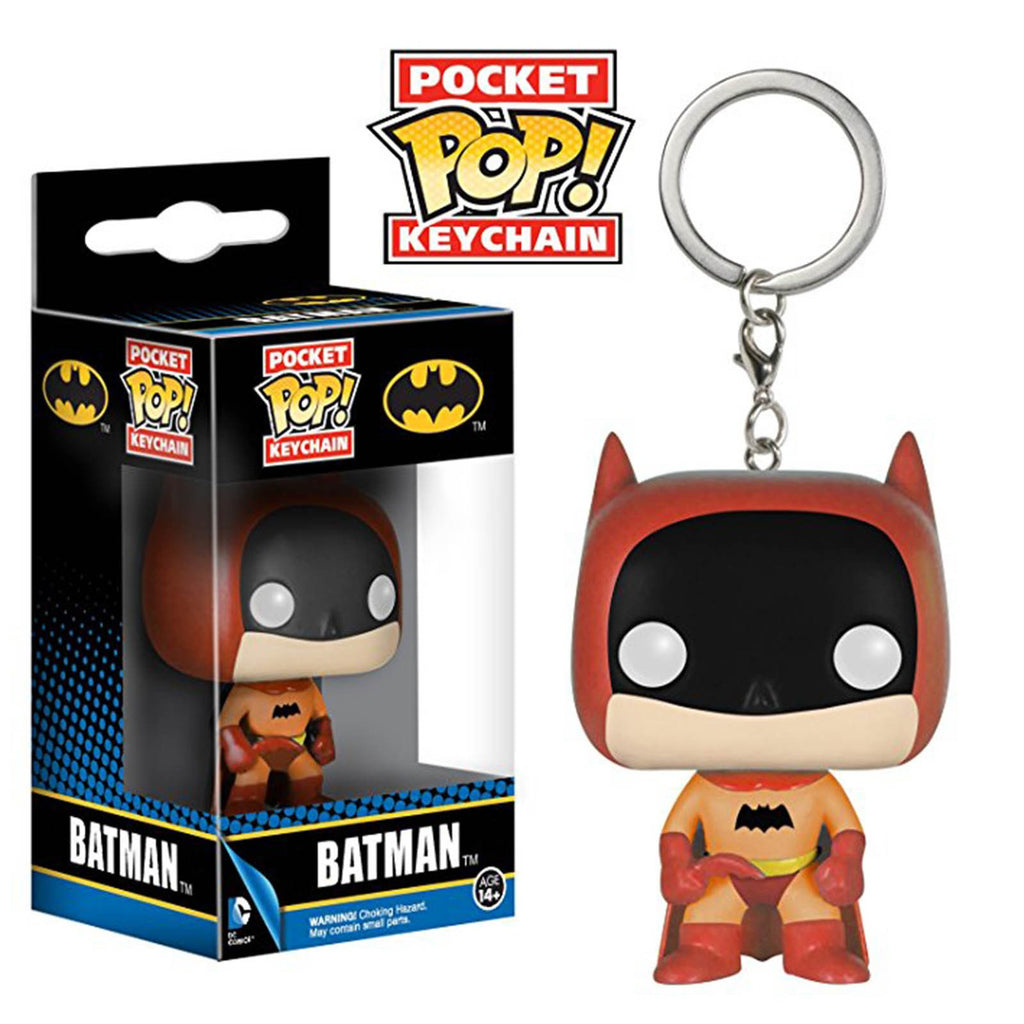 DC Comics Batman Pocket POP Batman Orange Vinyl Figure Keychain