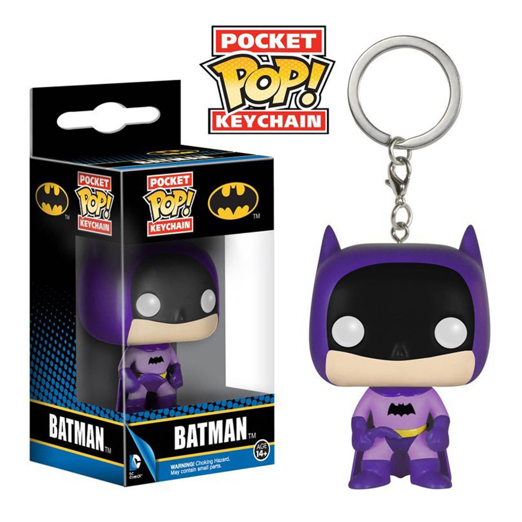 DC Comics Batman Pocket POP Batman Purple Vinyl Figure Keychain