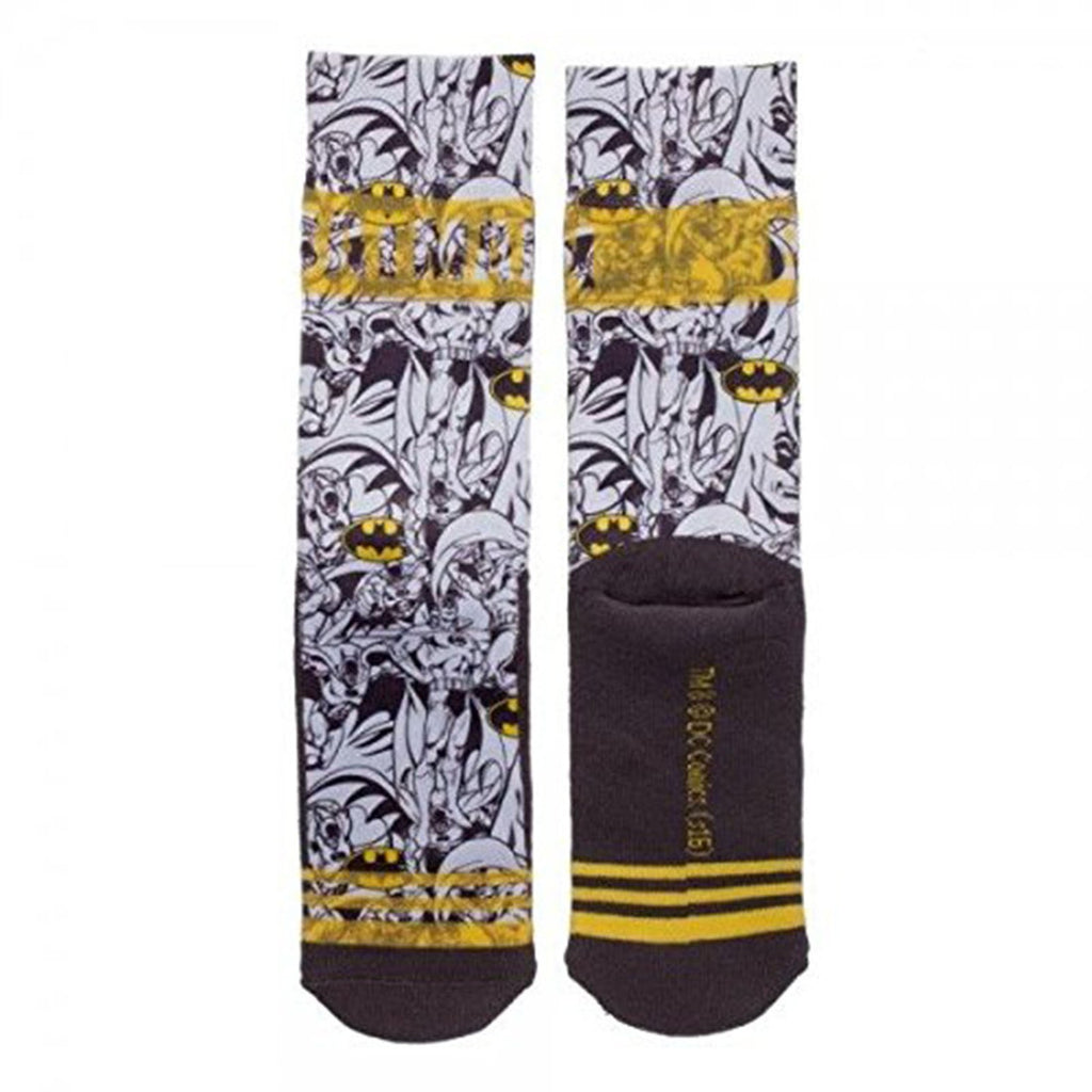 DC Comics Juniors Batman Sublimated 1 Pair Of Crew Socks
