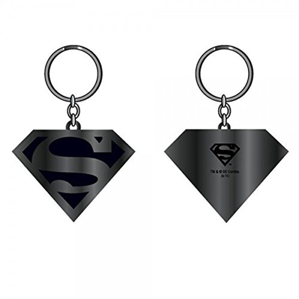 DC Comics Superman Logo Black Keychain