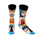 DC Comics Wonder Woman Character Collection One Pair Of Crew Socks - Radar Toys