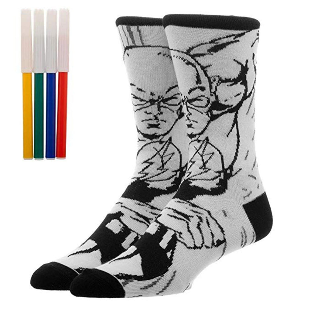 DC The Flash Color Yourself 1 Pairs Of Crew Socks