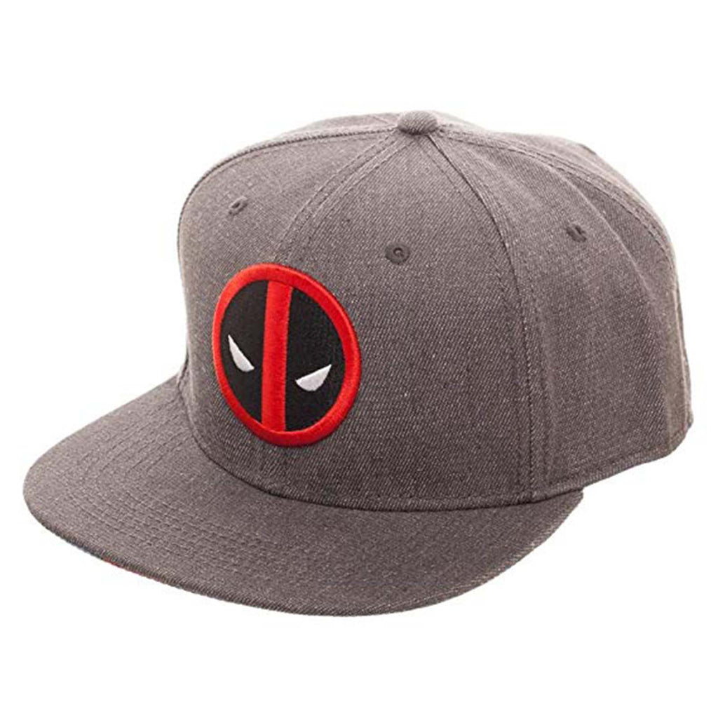 Deadpool Logo Grey Flat Bill Flex Hat