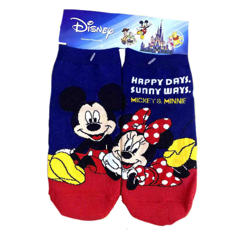 Disney Happy Days Sunny Ways Mickey And Minnie Sneakers Socks - Radar Toys