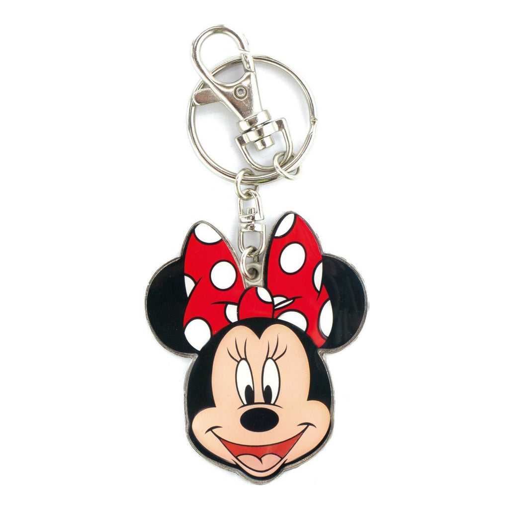Disney Minnie Mouse Two Sided Expressions Colored Metal Keychain