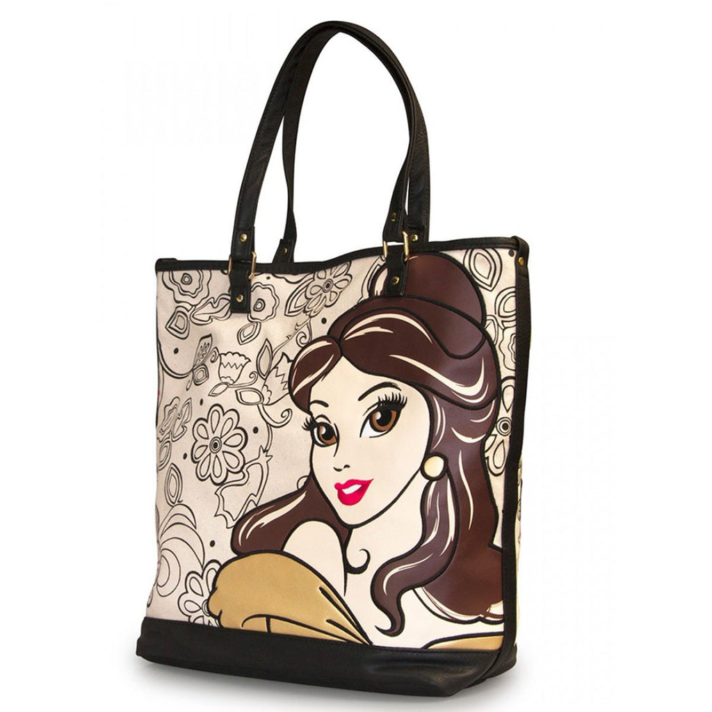 Disney Beauty And The Beast Belle Floral Print Tote
