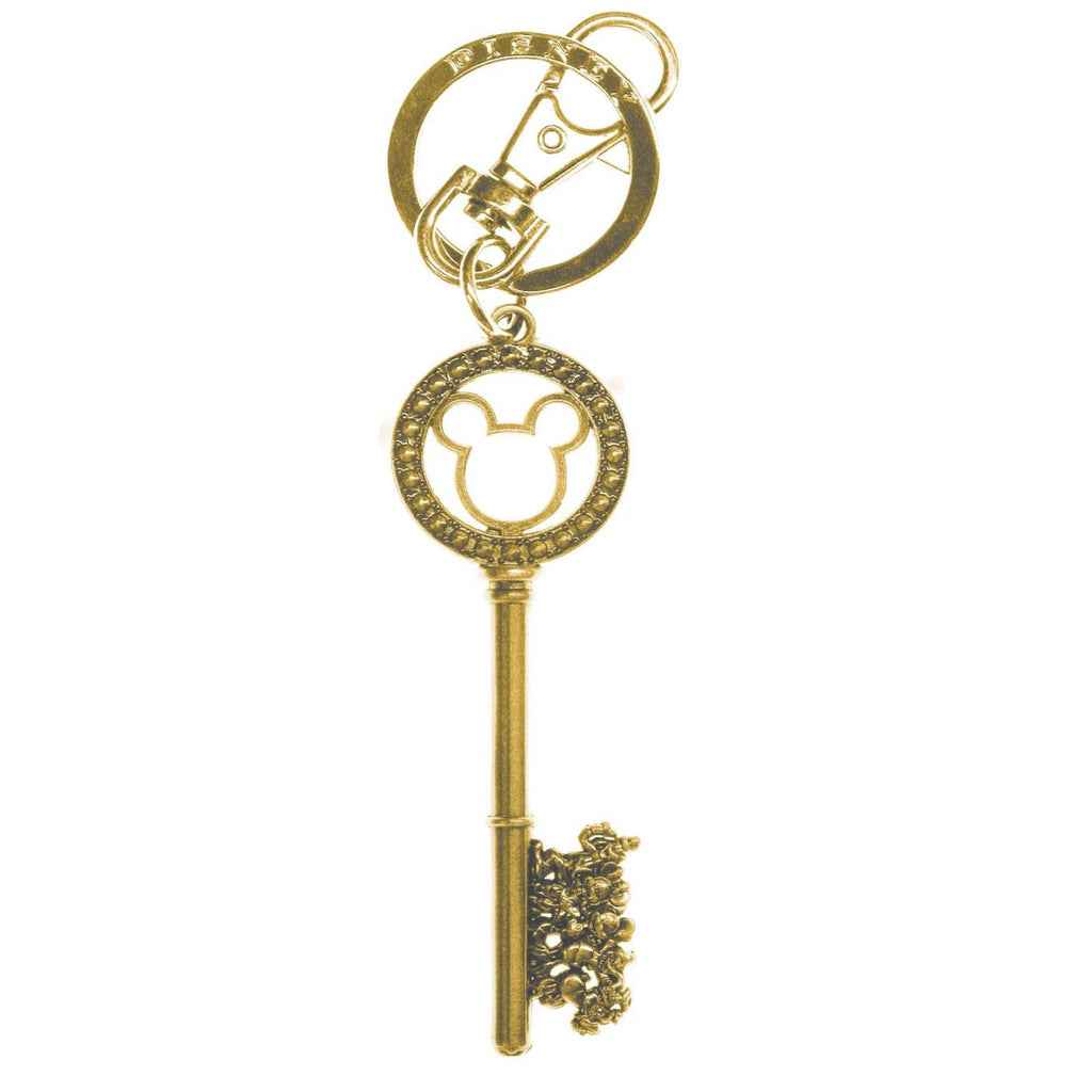 Disney Gang With Gem Beads Brass Finish Key Pewter Metal Keychain