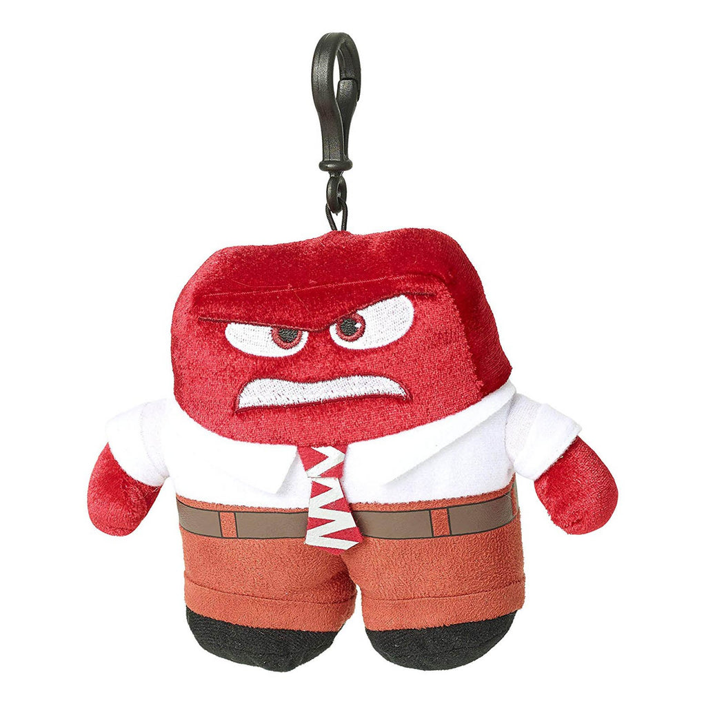 Disney Inside Out Anger Zippered Clips 8 Inch Plush Figure