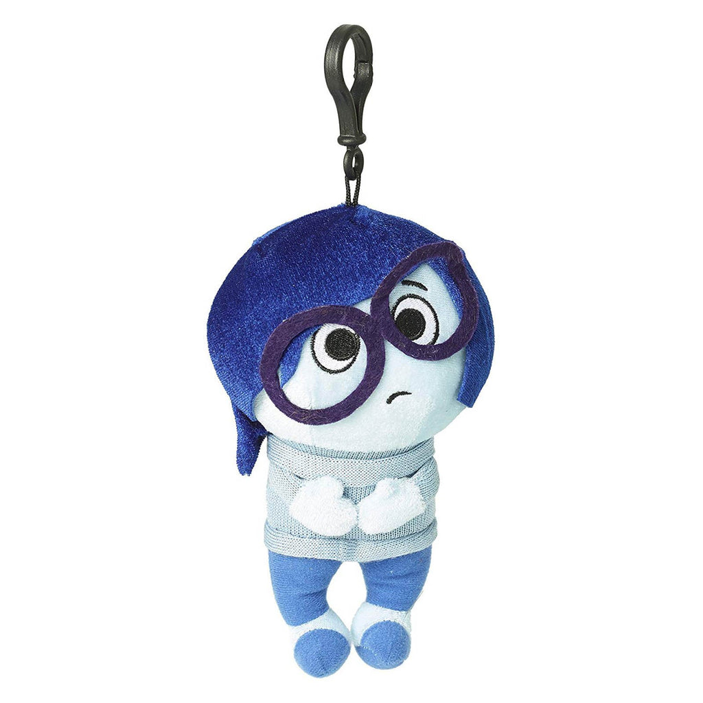 Disney Inside Out Sadness Zippered Clips 8 Inch Plush Figure