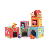Djeco Blocks And Tower Topanifarm Set - Radar Toys