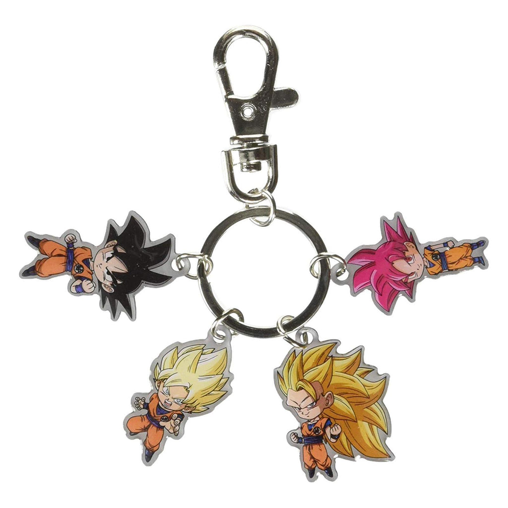 Dragon Ball Super SD Goku Evolution Metal Keychain