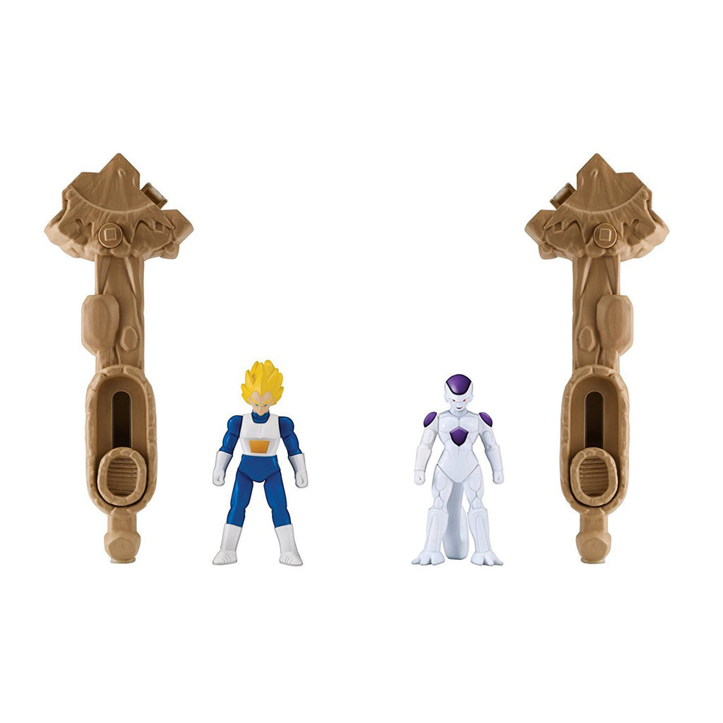Dragon Ball Z Super Spin Battlers Super Saiyan Vegeta Vs Frieza Figure Set