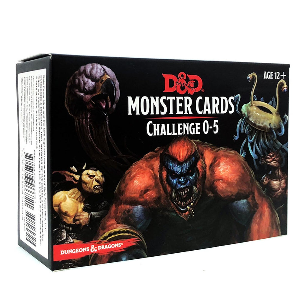 Dungeons And Dragons Cards Challenge 0-5 Card Set