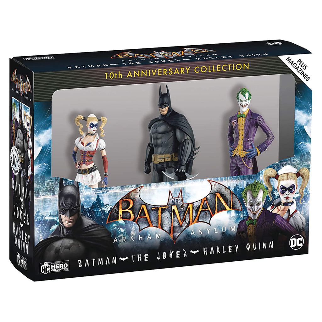 Eaglemoss Batman Arkham Asylum 10th Anniversary 3 Figure Set