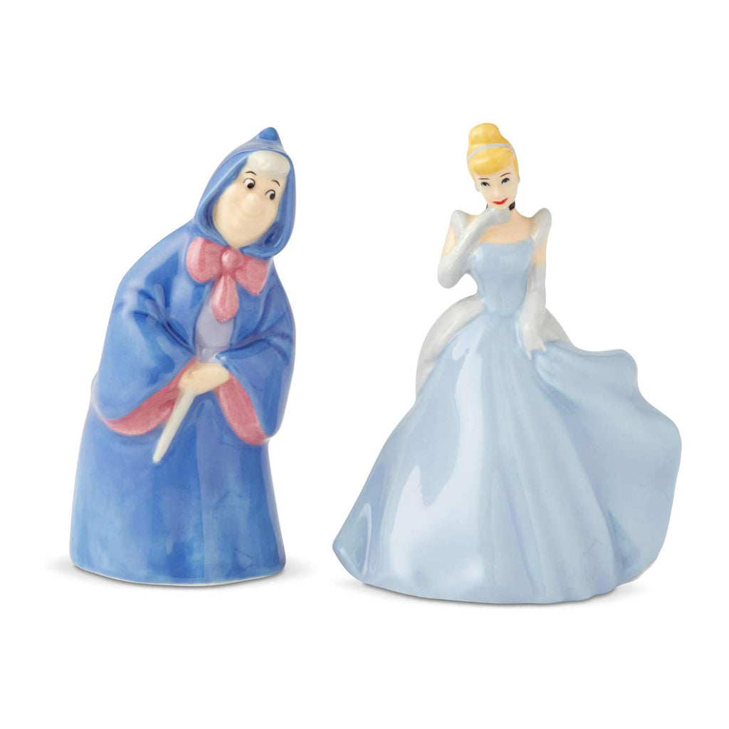 Enesco Disney Cinderella And Fairy Godmother Salt Pepper Shaker Set