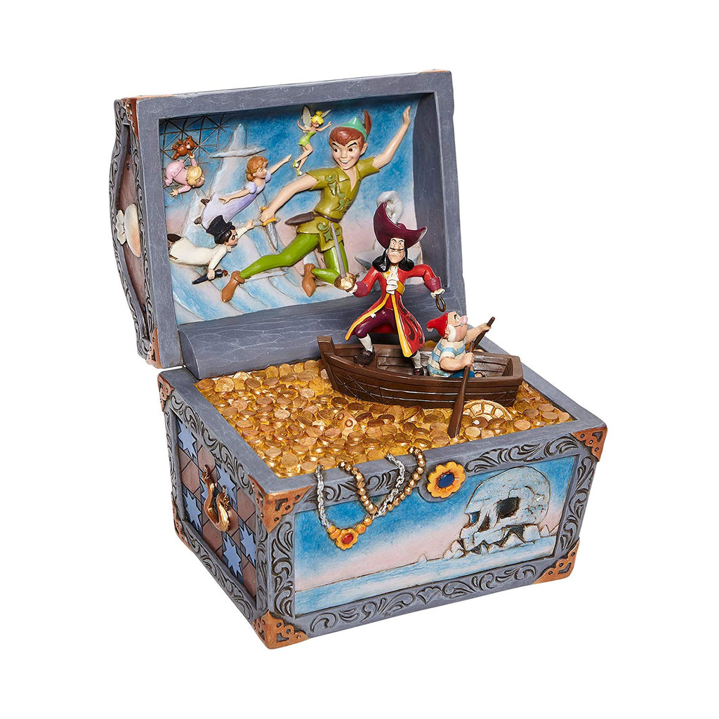 Enesco Disney Peter Pan Treasure-Strewn Tableau Treasure Chest