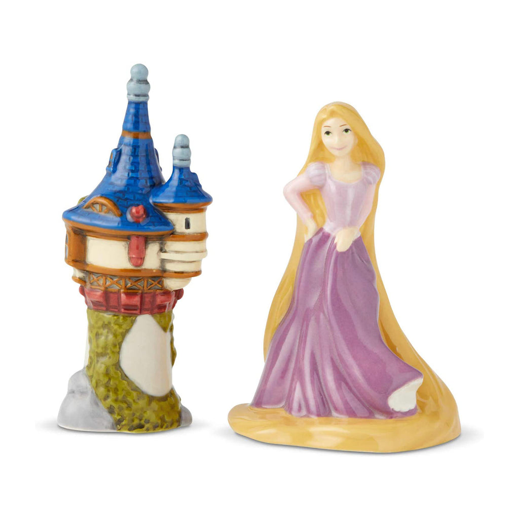 Enesco Disney Rapunzel And Tower Salt Pepper Shaker Set