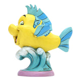 Enesco Disney Showcase Little Mermaid Flounder Go Fish Figurine - Radar Toys