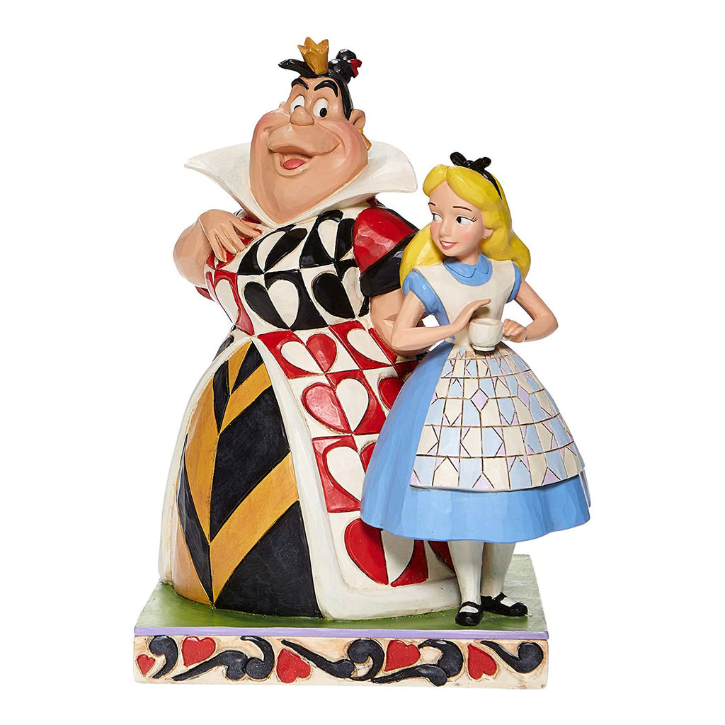 Enesco Disney Traditions Alice And Queen Of Hearts Chaos And Curiosity Figure