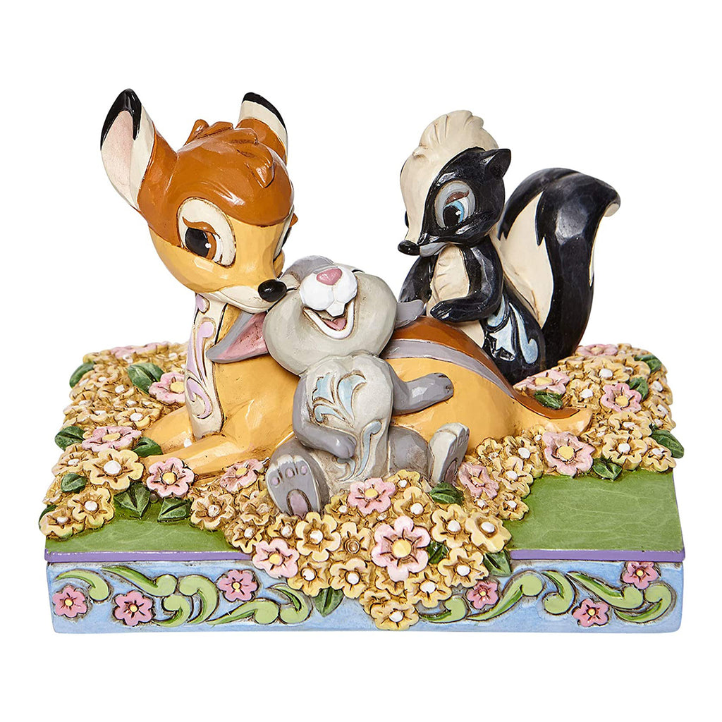 Enesco Disney Traditions Bambi Childhood Friends In Flowers Figure