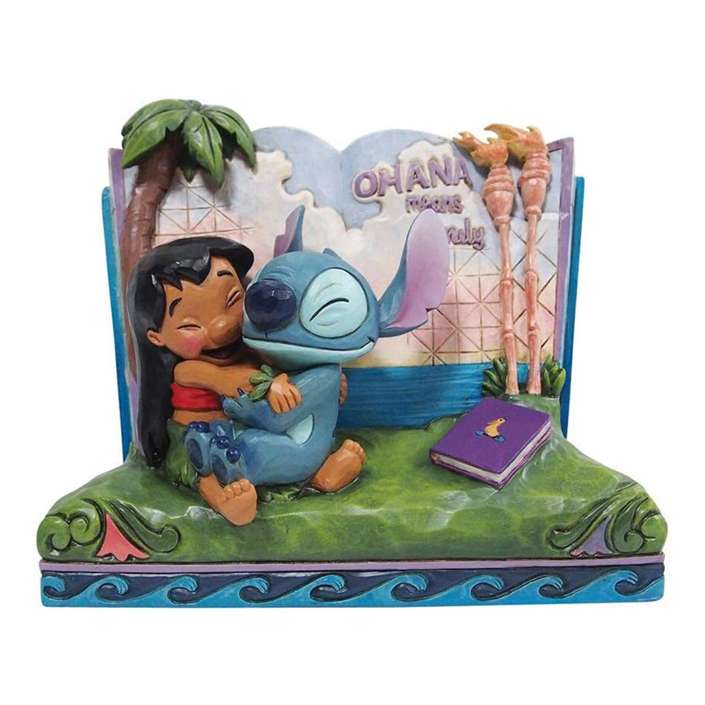 Enesco Disney Traditions Lilo And Stitch Ohana Means Family Story Book Figurine