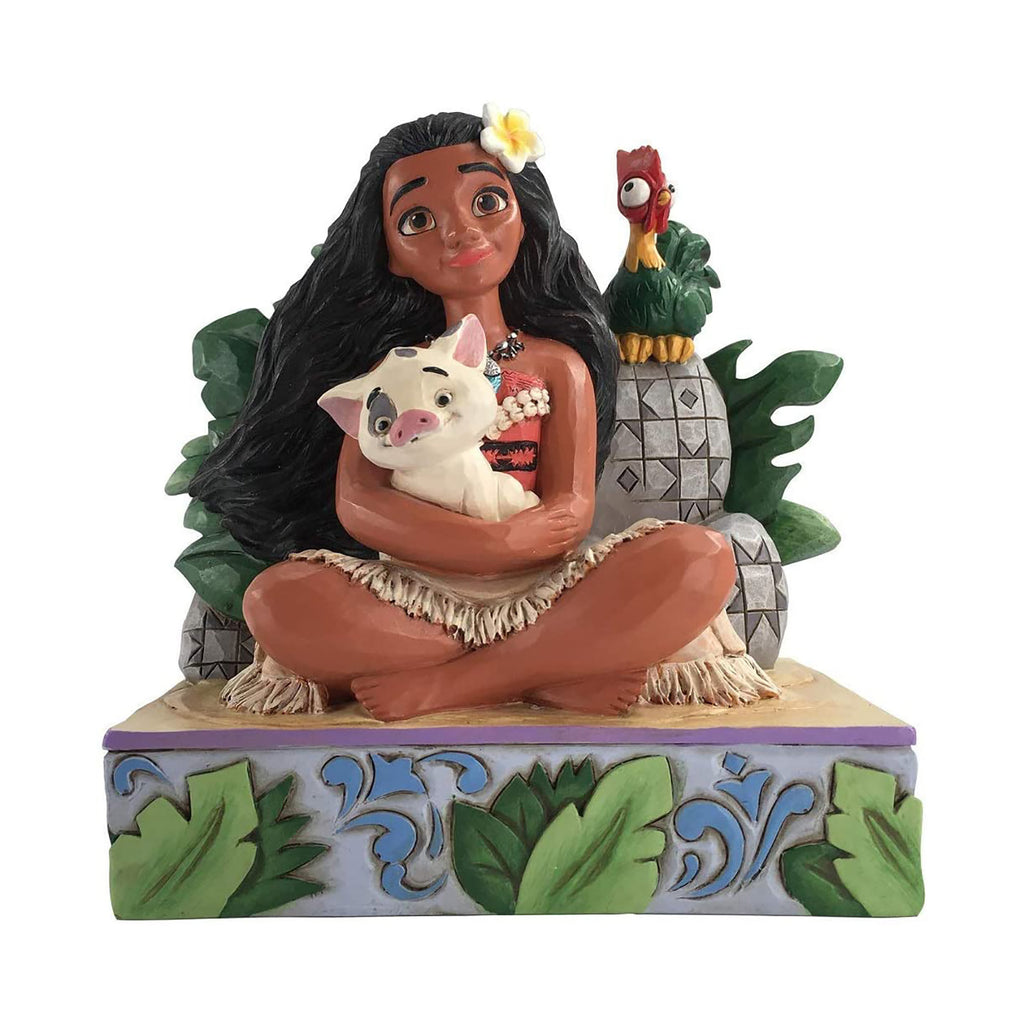 Enesco Disney Traditions Moana With Pua & Hei Hei Welcome To Motunui Figure