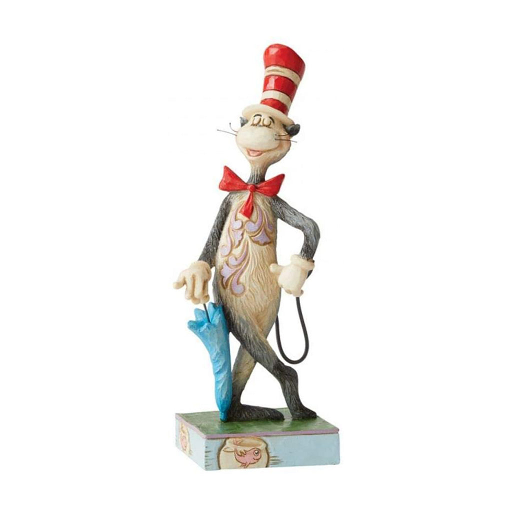 Enesco Dr Seuss Cat In The Hat With Umbrella Figurine