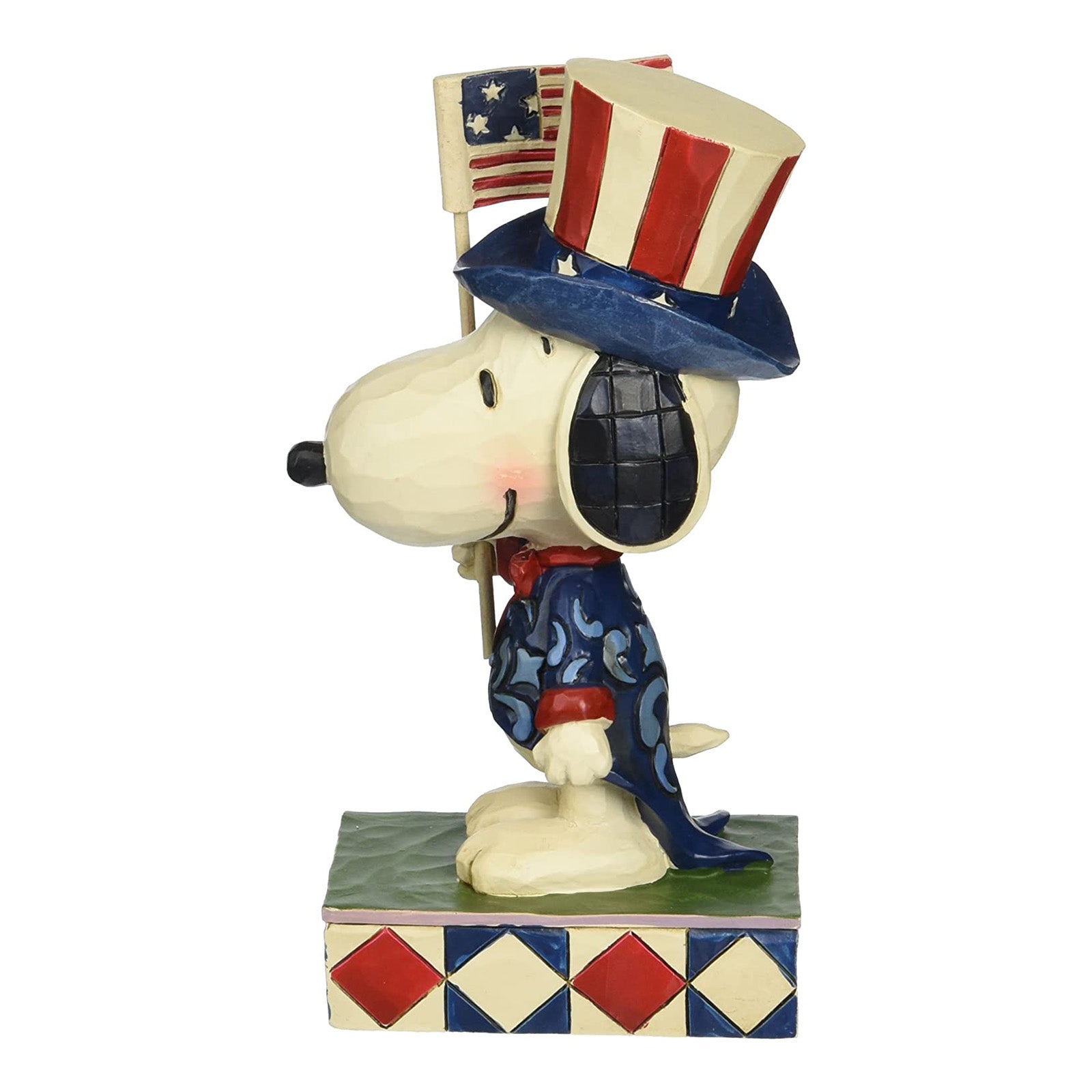 Jim Shore Peanuts Figurine Snoopy In Bed Of Flowers - Bouncing Into Spring