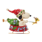 Enesco Jim Shore Peanuts Snoopy Dashing Through The Holidays Figurine - Radar Toys