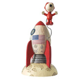 Enesco Jim Shore Peanuts The Beagle Has Landed Snoopy Figurine - Radar Toys