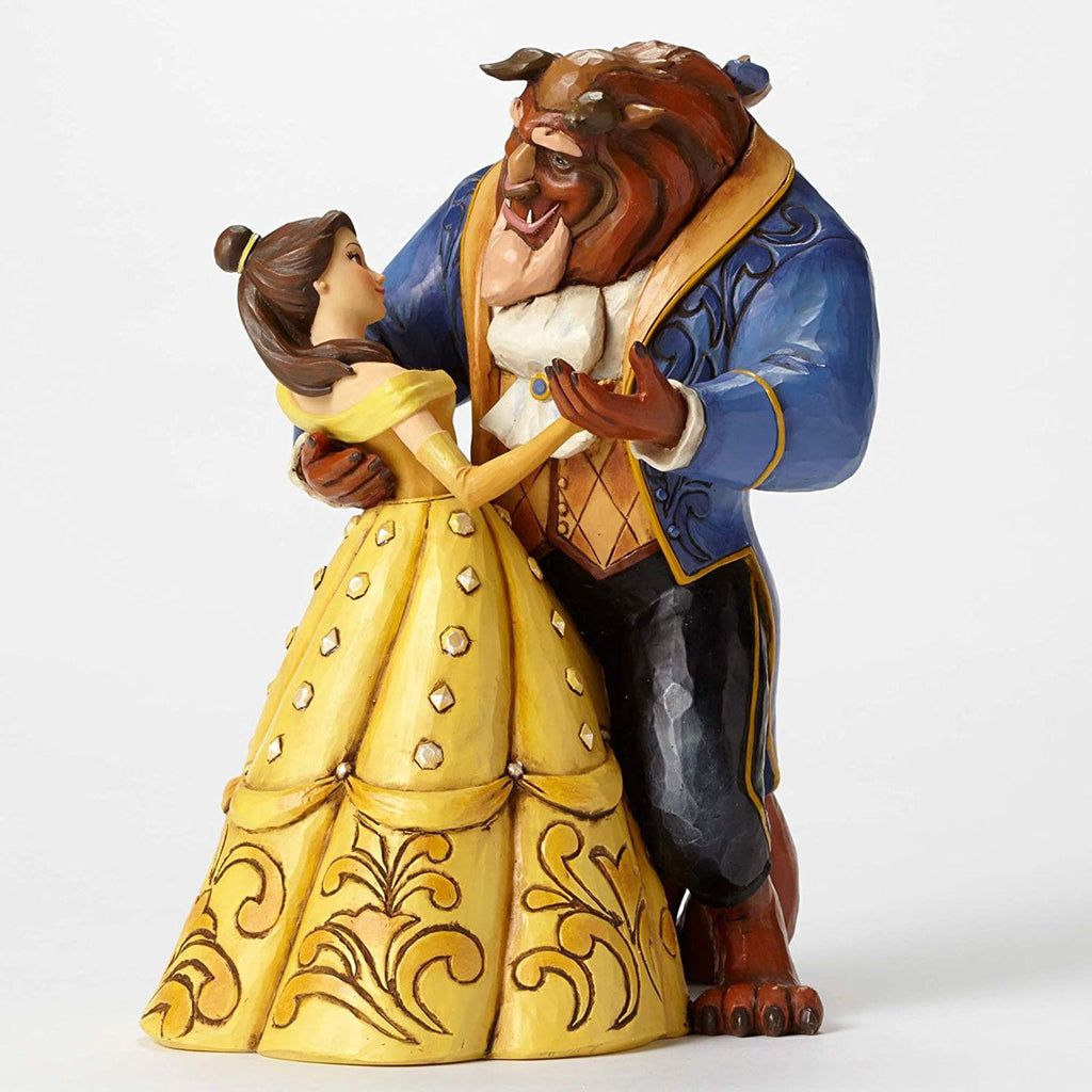 Enesco Disney Traditions Belle And Beast Moonlight Waltz Figurine
